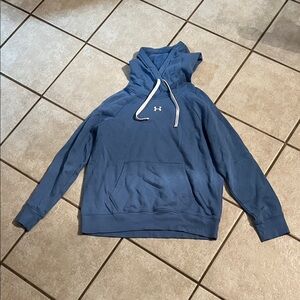 Under Armour Blue Hoodie with White Accents